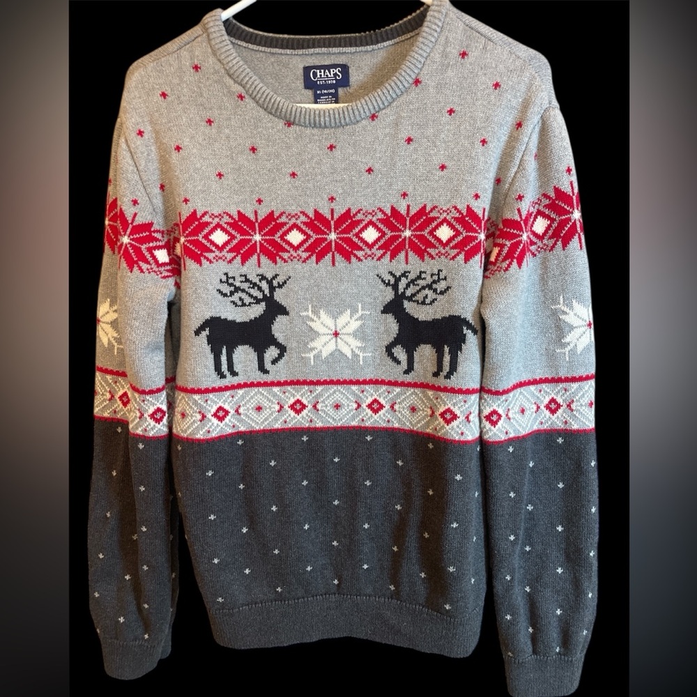 Chaps ski snow sweater size 18/20 women’s or young men’s - Picture 1 of 4